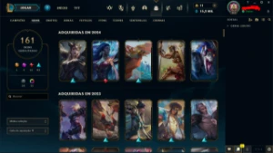 Conta Lol Mestre|Todos Os Campeões, 161 Skins, Upada Na Mão - League of Legends