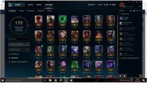 Conta lol 59 personagens 27 skins - League of Legends