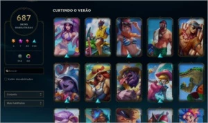 690 SKINS, UNRAKED, FULL DADOS, VENDA POR NECESSIDADE. - League of Legends LOL