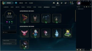 Conta TOP com 993 Skins - League of Legends LOL
