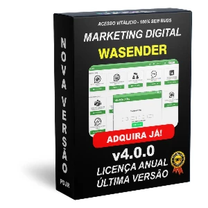 Wasender Nova Versão - Lic Anual com atualizações gratuitas