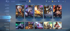 Conta mobile legends 119 heróis/ skins 176