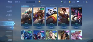 Conta mobile legends 119 heróis/ skins 176