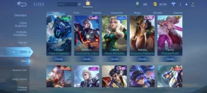 Conta mobile legends 119 heróis/ skins 176
