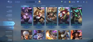 Conta mobile legends 119 heróis/ skins 176