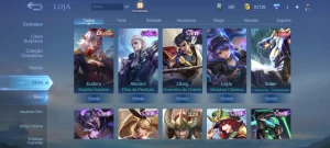 Conta mobile legends 119 heróis/ skins 176