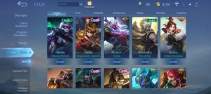 Conta mobile legends 119 heróis/ skins 176
