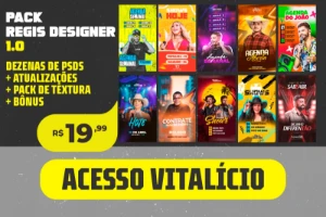 Pack de Flyers para Artistas - Serviços Digitais