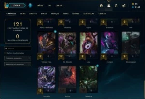 Vendo conta Platina IV MMR Alto - League of Legends LOL