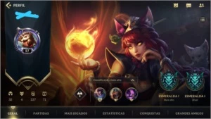 Conta LoL: Wild Rift esmeralda 1 (1 pontos) - League of Legends: Wild Rift LOL WR