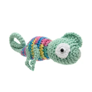 Camaleão em Amigurumi - Artesanato e Personalizados