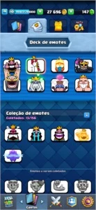 CONTA CLASH ROYALE, ARENA 15, NÍVEL 10.