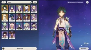 Conta genshin impact Xiao + Mona + Qiqi