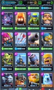 CONTA LEVEL 9 ARENA 10 MUITAS LENDARIAS E CARTAS BEM UPADAS - Clash Royale