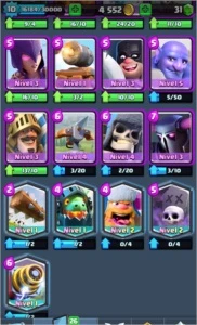 CONTA LEVEL 10 ARENA 10 CARTAS BEM UPADAS E LENDARIAS - Clash Royale