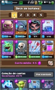 CONTA LEVEL 10 ARENA 10 CARTAS BEM UPADAS E LENDARIAS - Clash Royale