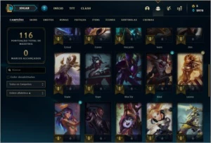 Conta bronze 3 com 24 skins - League of Legends LOL