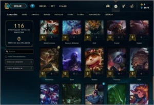 Conta bronze 3 com 24 skins - League of Legends LOL