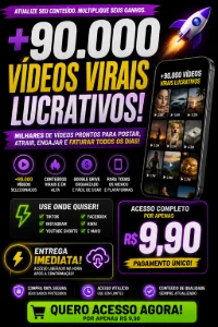 🔥 +90.000 Vídeos Virais Prontos Para Usar! - Vídeos e Cortes Cortes Virais
