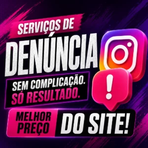Denuncia no Instagram Perfil - Barato - Redes Sociais