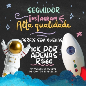 Promoção 10K Seguidores Instagram R$60 - 60 Dias De Garantia - Redes Sociais