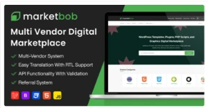 Marketbob – Multi-Vendor Digital Marketplace
