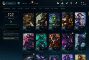 CONTA LOL 83 SKINS - League of Legends