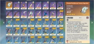 Ganyu, albedo/arma dele 4*, oração aos ventos 5* Ar41 - Genshin Impact