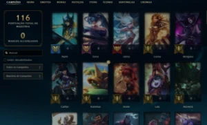 Conta League of Legends Full Acesso - 83 Champs e 282 Skins  LOL