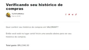 Conta Valorant