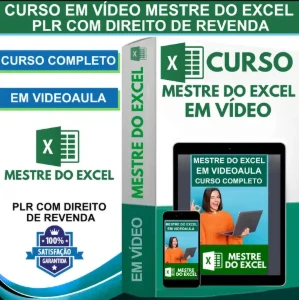 Curso Mestre Do Excel Em Vídeo + Plr Com Direito De Revenda - Outros