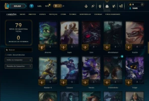 Bronze 2 com 75 Champs e 7 Skins - League of Legends LOL