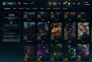 Ferro 2 com 40 Champs e 5 Skins - League of Legends LOL