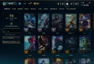 Esmeralda 2 com 35 Champs e 7 Skins - League of Legends LOL