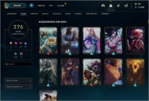 Conta League of Legends 376 Skin's LOL