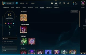 CONTA DE LOL - LVL 75 - League of Legends