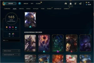 Conta LoL Full Champs, 165 Skins, Ícones raros antigos - League of Legends