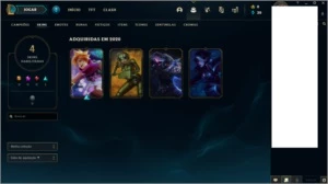Conta nível 30 unranked com 4 skins - League of Legends LOL