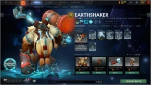 CONTA DOTA 2 COM ARCANAS, INVOKER KID, SETs etc...
