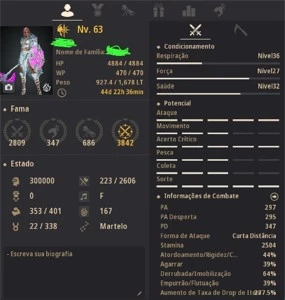 CONTA BDO 645 GS IZI GRIND E PVP - Black Desert