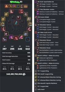 CONTA BDO 645 GS IZI GRIND E PVP - Black Desert