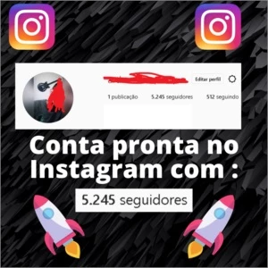 Conta INSTAGRAM pronta com  5mil seguidores. - Redes Sociais