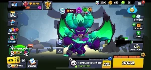 Conta Brawl 24 hipercargas + clash of clans cv 11 herois 48