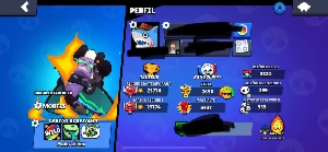 Conta Brawl 24 hipercargas + clash of clans cv 11 herois 48 - Brawl Stars