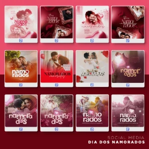 Pack 470 Artes editáveis dia dos namorados Photoshop psd - Outros