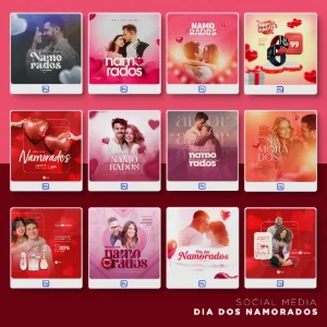 Pack 470 Artes editáveis dia dos namorados Photoshop psd - Outros