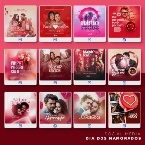Pack 470 Artes editáveis dia dos namorados Photoshop psd - Outros