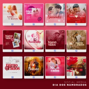 Pack 470 Artes editáveis dia dos namorados Photoshop psd - Outros