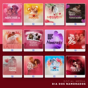 Pack 470 Artes editáveis dia dos namorados Photoshop psd - Outros