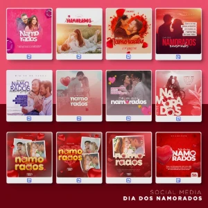 Pack 470 Artes editáveis dia dos namorados Photoshop psd - Outros